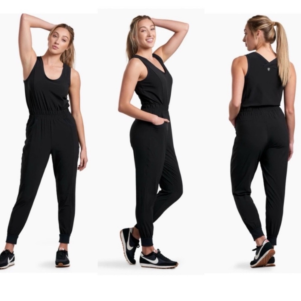 Kuhl Vantage Active Women’s Black Sleeveless Jumpsuit SPF 50+ Size M